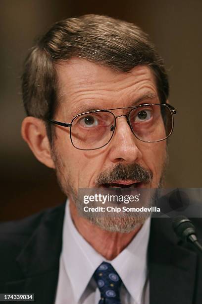 Reason Foundation Director of Transportation Policy Robert Poole testifies before the Joint Economic Committee during a hearing about on fixing...