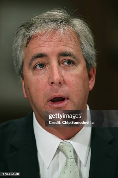 Brookings Institution's Metropolitan Policy Program Senior Fellow Robert Puentes testifies before the Joint Economic Committee during a hearing about...