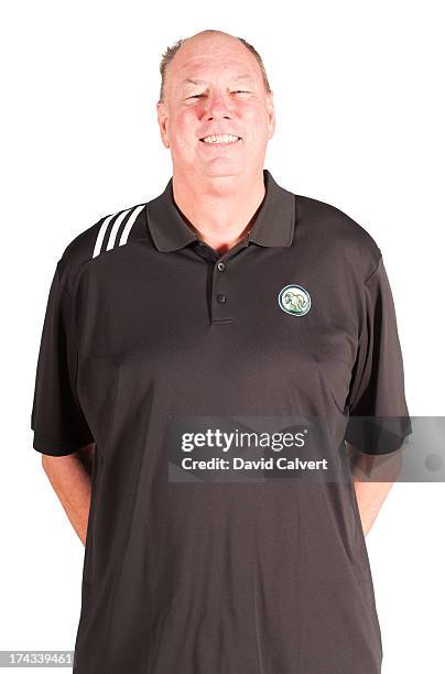 Head Coach Paul Mokeski of the Reno Bighorns poses at the Reno Bighorns annual Media Day on November 13, 2012 at the South Reno Athletic Club in...