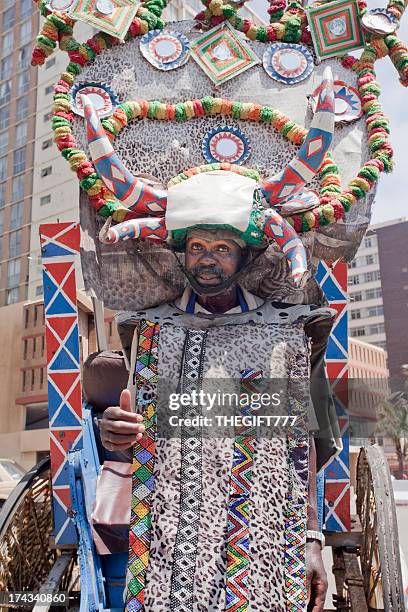 rickshaw chariot rides on durban beachfront - durban stock pictures, royalty-free photos & images