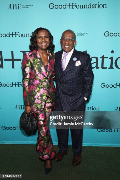 Deborah Roberts and Al Roker attend the 2023 Good+Foundation “A Very Good+ Night of Comedy” Benefit at Carnegie Hall on October 18, 2023 in New York...