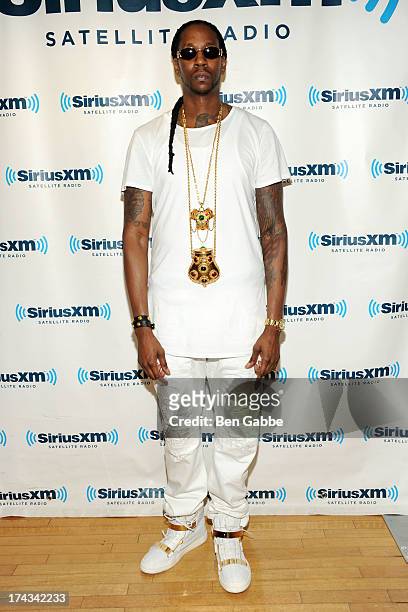 Chainz visits 'Sway in the Morning' on Eminem's Shade 45 channel at SiriusXM Studios on July 24, 2013 in New York City.