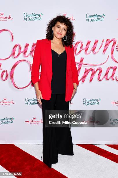 Norah Jones attends Hallmark Media's Countdown To Christmas 2023 Premiere Event at PEAK at Hudson Yards on October 18, 2023 in New York City.