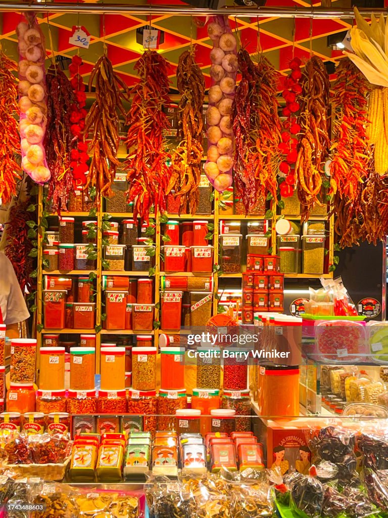 Peppers for sale, Barcelona