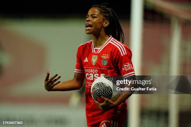 Jessica Silva of SL Benfica during the UEFA Women's Champions League Qualifying Round 2 - 2nd Leg match between SL Benfica and Apollon Limassol at...