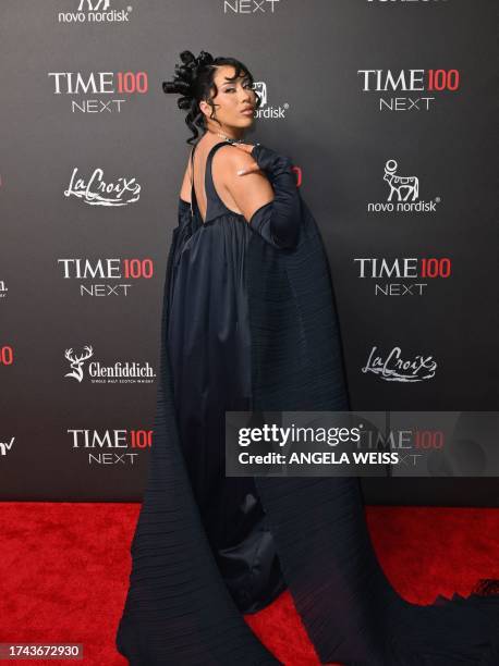 Colombian-US singer-songwriter Kali Uchis attends the TIME 100 Next Gala in New York City on October 24, 2023. TIME's annual TIME100 Next list...