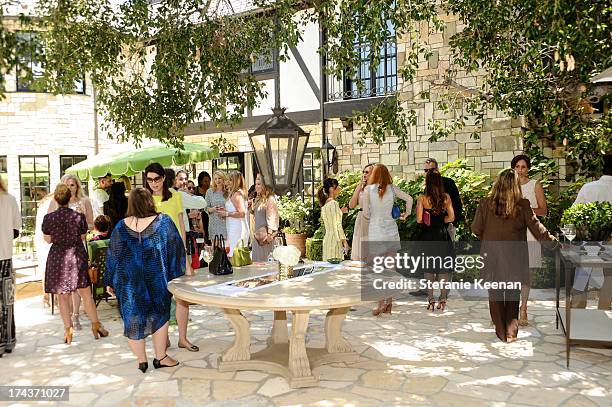 General View of Lorena Sarbu Resort 2014 Luncheon on July 24, 2013 in Beverly Hills, California.