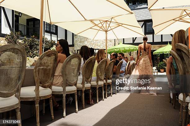 Model attends Lorena Sarbu Resort 2014 Luncheon on July 24, 2013 in Beverly Hills, California.