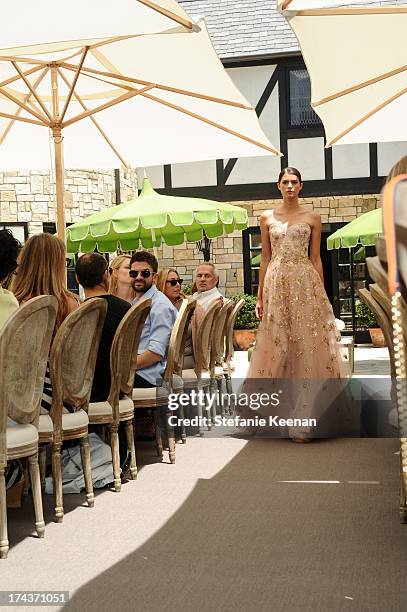 Model attends Lorena Sarbu Resort 2014 Luncheon on July 24, 2013 in Beverly Hills, California.