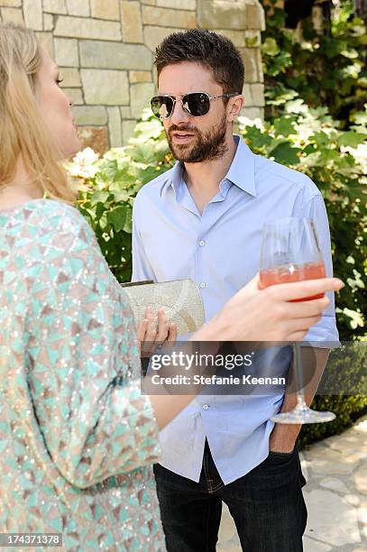 Topher Grace attends Lorena Sarbu Resort 2014 Luncheon on July 24, 2013 in Beverly Hills, California.