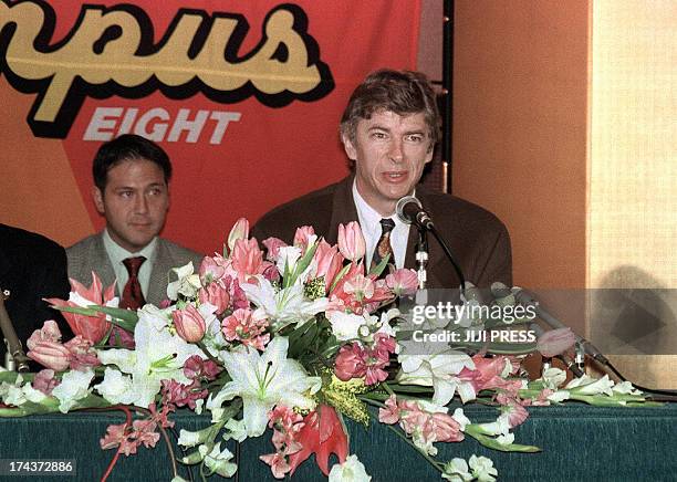 Fbl-Asia-ENG-Pr-Arsenal-JPN-Wenger,FOCUS by Shigemi SATO This picture taken on January 31, 1995 shows Arsene Wenger , when he was appointed manager...