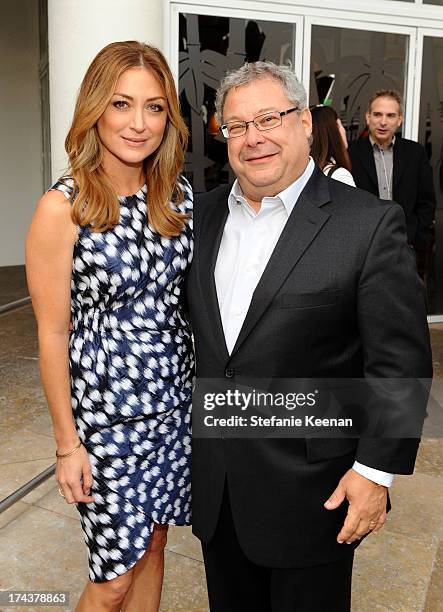 Actress Sasha Alexander and Steve Koonin, President, Turner Entertainment Networks, attend TNT 25TH Anniversary Party during Turner Broadcasting's...