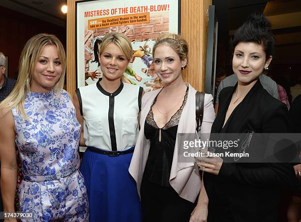 Actors Kaley Cuoco, Ali Fedotowsky, Ashley Jones and Briana Cuoco attend the afterparty for the premiere of AFI & Sony Picture Classics' "Blue...