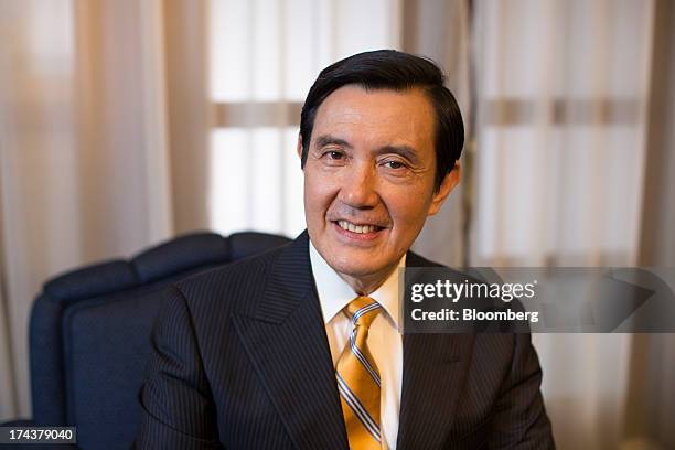 Ma Ying-jeou, Taiwan's president, poses for a photograph after an interview in the presidential palace in Taipei, Taiwan, on Thursday, July 25, 2013....