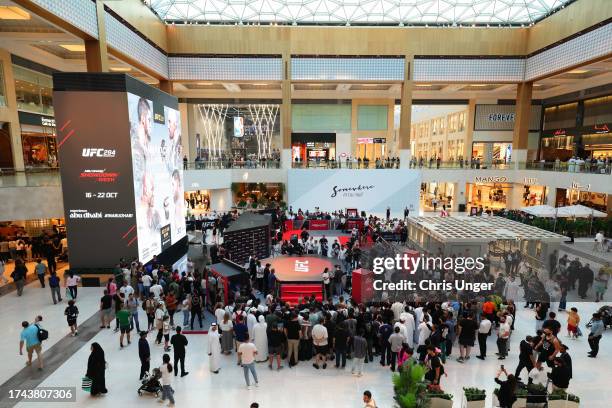 General view of the UFC 294 open workouts at Yas Mall on October 18, 2023 in Yas Island, Abu Dhabi, United Arab Emirates.