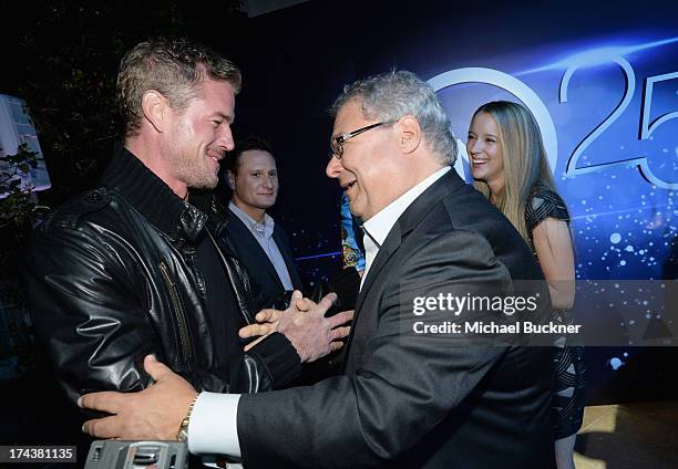 Actor Eric Dane and Steve Koonin, President, Turner Entertainment Networks, attend TNT 25TH Anniversary Party during Turner Broadcasting's 2013 TCA...
