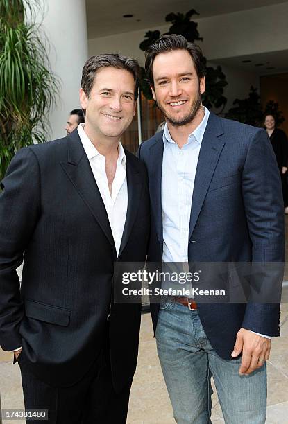 Michael Wright, President, Head of Programming TNT, TBS & TCM and actor Mark-Paul Gosselaar attend TNT 25TH Anniversary Party during Turner...