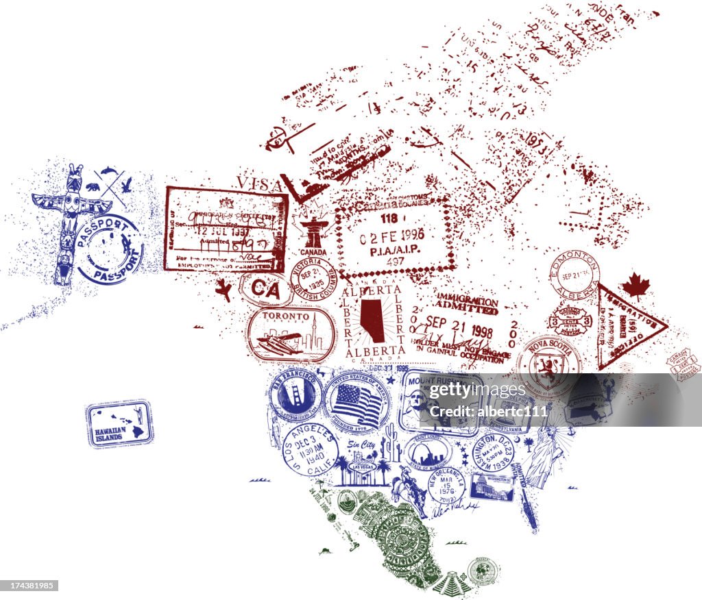 North America by Way of Stamps