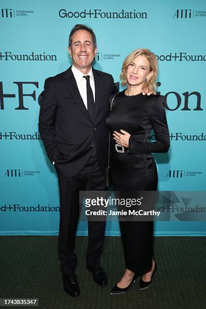 Jerry Seinfeld and Jessica Seinfeld attend the 2023 Good+Foundation “A Very Good+ Night of Comedy” Benefit at Carnegie Hall on October 18, 2023 in...