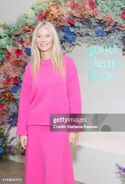 Gwyneth Paltrow Celebrates The Launch Of good.clean.goop at Goop on October 18, 2023 in Santa Monica, California.