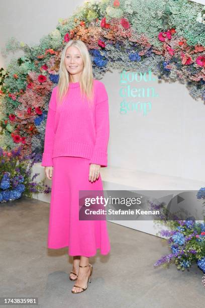 Gwyneth Paltrow Celebrates The Launch Of good.clean.goop at Goop on October 18, 2023 in Santa Monica, California.