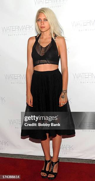 Fashion designer Katie Gallagher attends the grand opening of Watermark Bar on July 24, 2013 in New York City.