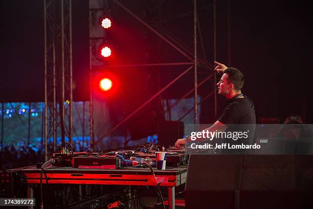 Dirty South performs at the Electric Daisy Carnival: London 2013 at Queen Elizabeth Olympic Park on July 20, 2013 in London, England.