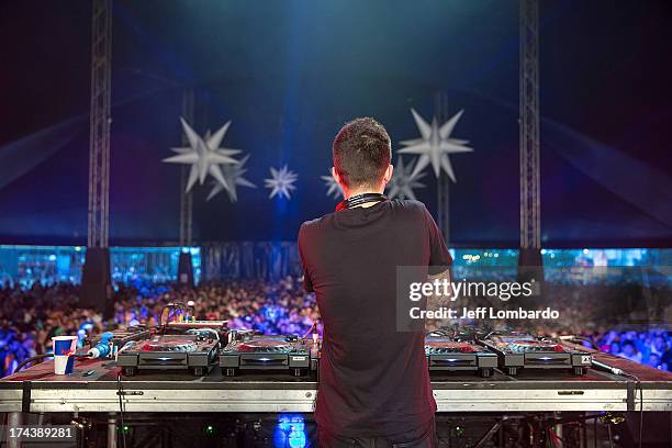 Dirty South performs at the Electric Daisy Carnival: London 2013 at Queen Elizabeth Olympic Park on July 20, 2013 in London, England.