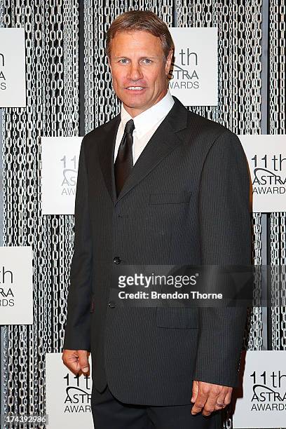 Andrew Ettingshausen arrives at the 11th Annual ASTRA Awards at the Sydney Theatre on July 25, 2013 in Sydney, Australia.