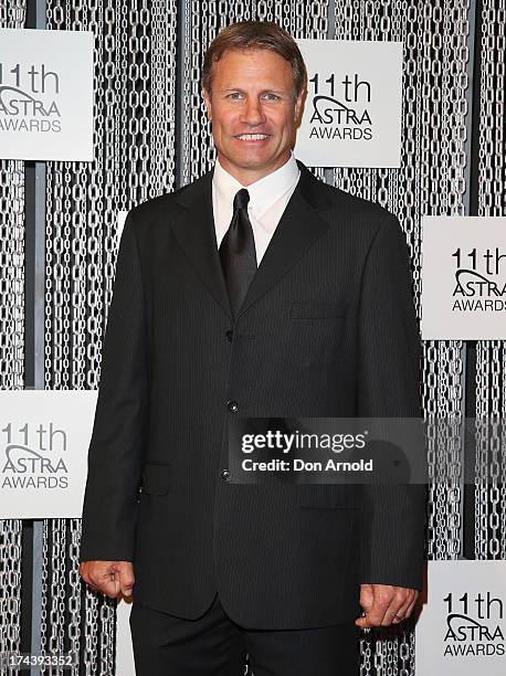 Andrew Ettingshausen arrives at the 11th Annual ASTRA Awards at Sydney Theatre on July 25, 2013 in Sydney, Australia.