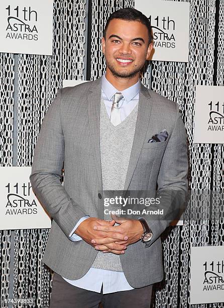 Guy Sebastian arrives at the 11th Annual ASTRA Awards at Sydney Theatre on July 25, 2013 in Sydney, Australia.