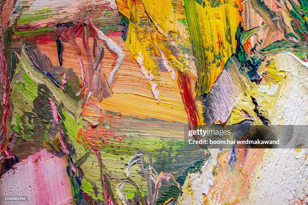 Abstract oil paint texture on canvas, background