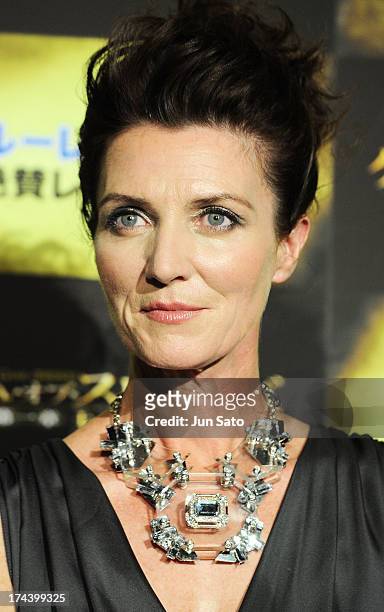 Actress Michelle Fairley attends the 'Game of Thrones' stage greeting at Toho Cinemas Roppongi Hills on July 25, 2013 in Tokyo, Japan.