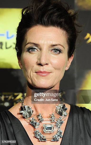 Actress Michelle Fairley attends the 'Game of Thrones' stage greeting at Toho Cinemas Roppongi Hills on July 25, 2013 in Tokyo, Japan.