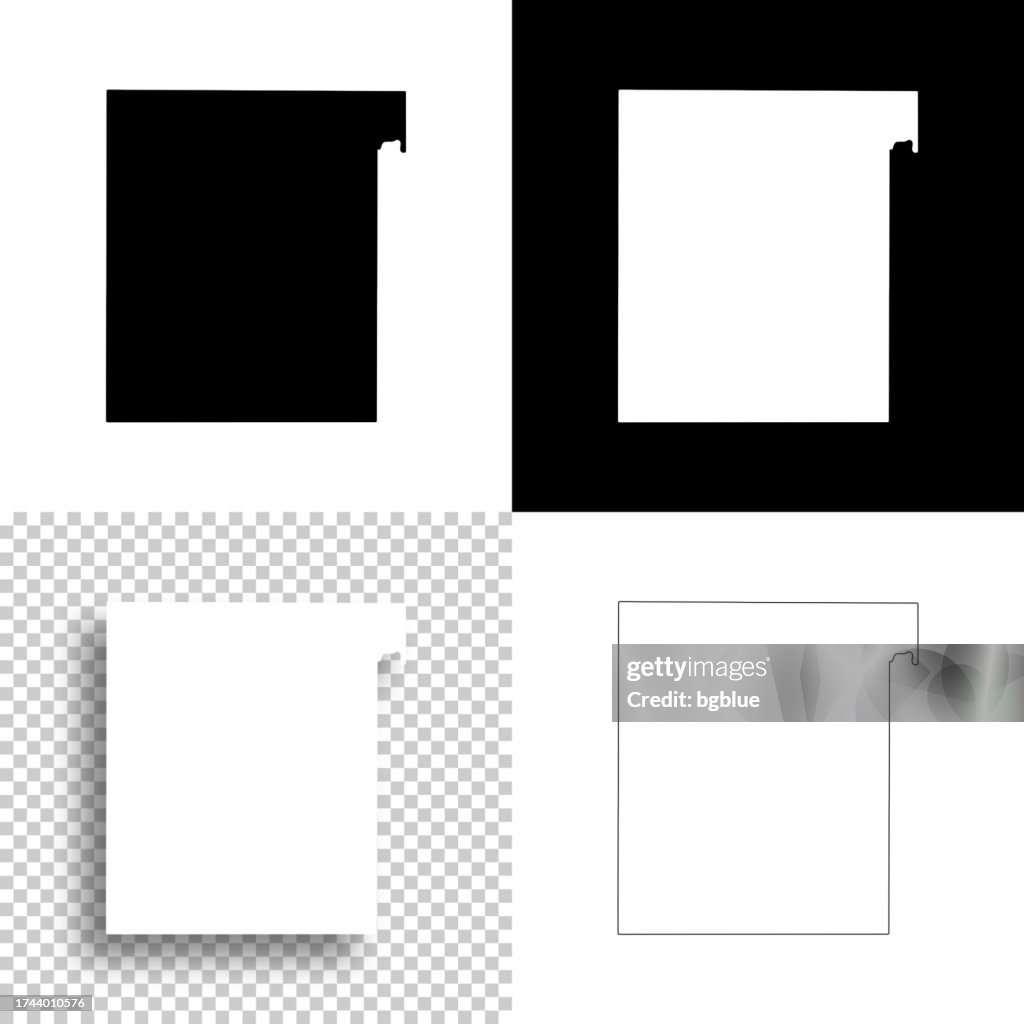 Cottle County, Texas. Maps for design. Blank, white and black backgrounds
