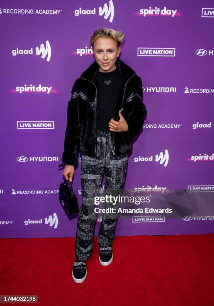 Internet personality Matt Sarafa attends GLAAD's 5th Annual #SpiritDay Concert at The Belasco on October 18, 2023 in Los Angeles, California.