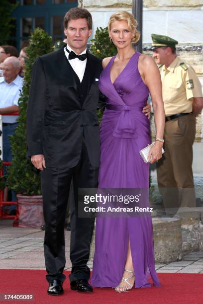 Carsten Maschmeyer and Veronica Ferres attend Bayreuth Festival Opening 2013 on July 25, 2013 in Bayreuth, Germany.