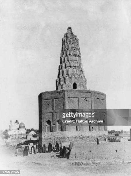 The Tomb of Zubaidah, wife of Harun al-Rashid, with the Tomb of Sheikh Maroof in the distance, Baghdad, Iraq, circa 1930.