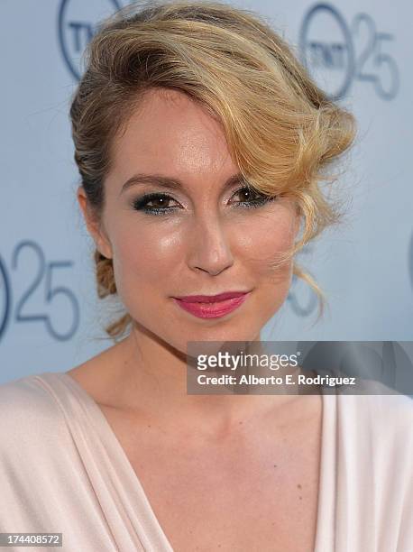Actress Sarah Carter arrives to TNT's 25th Anniversary Party at The Beverly Hilton Hotel on July 24, 2013 in Beverly Hills, California.