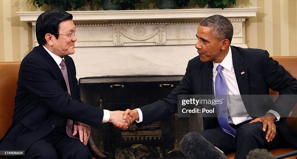 President Obama Meets President Truong Tan Sang of Vietnam