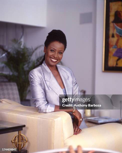 Portrait of American restaurateur and television host B. Smith , New York, 1990s.