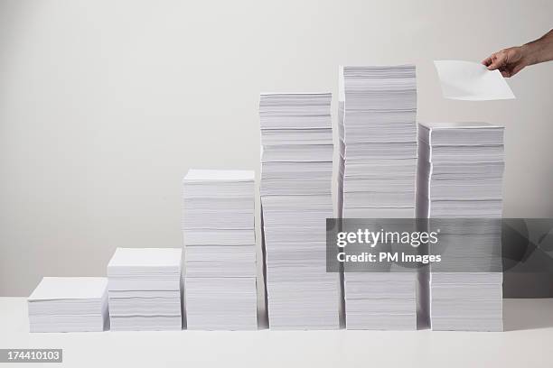 one more sheet of paper - pile of paper bildbanksfoton och bilder