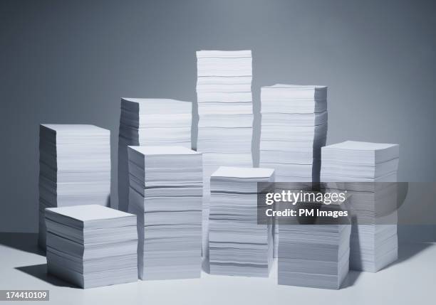 45,000 sheets of paper - stack bildbanksfoton och bilder