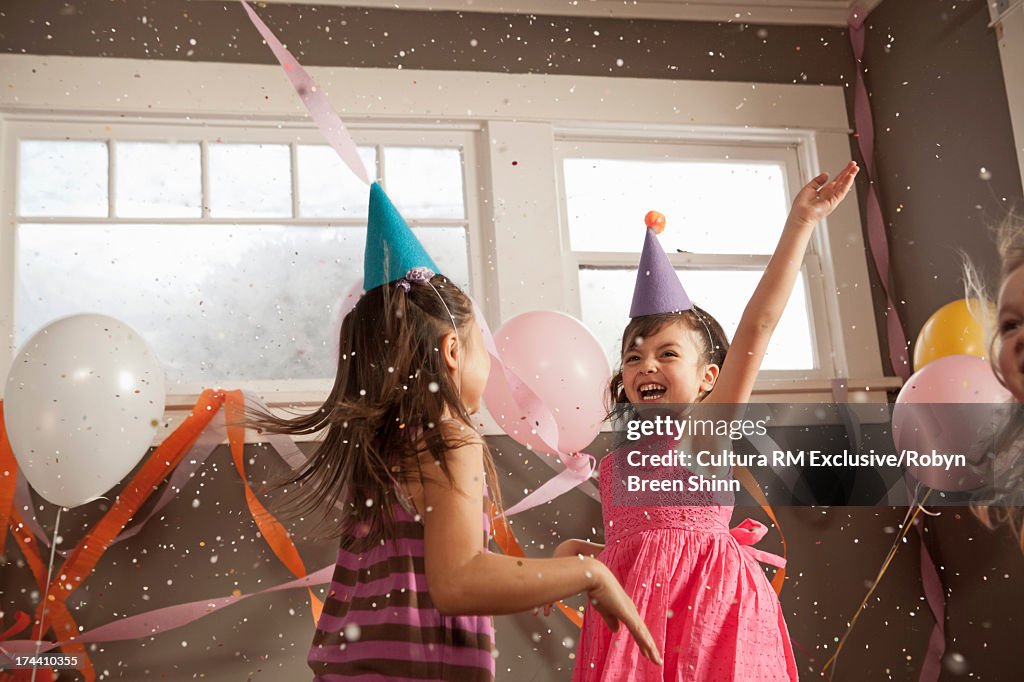 Children dancing at party