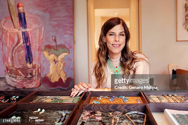 Jewelry Designer Irene Neuwirth is photographed for Los Angeles Times on June 10, 2013 in Venice, California. PUBLISHED IMAGE. CREDIT MUST READ:...