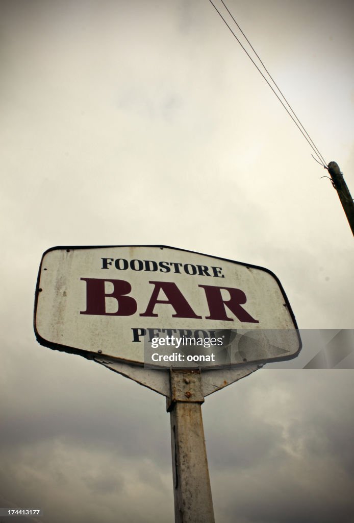 Snack Fuel Sign Food Beer Fuel Pub Sign High-Res Stock Photo - Getty Images