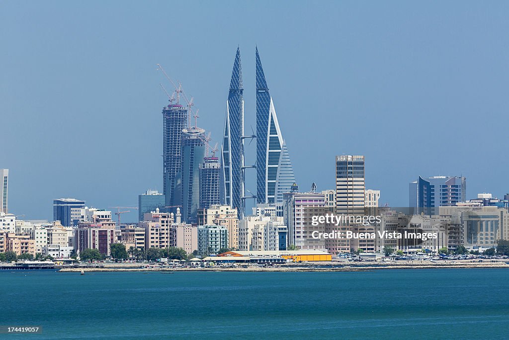 Bahrain. Modern buildings in Manama skyline.