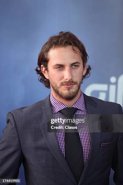 Sebastian Zurita poses during the red carpet and inauguration of GIFF 2013 in Guanajuato, Mexico on July 24, 2013.