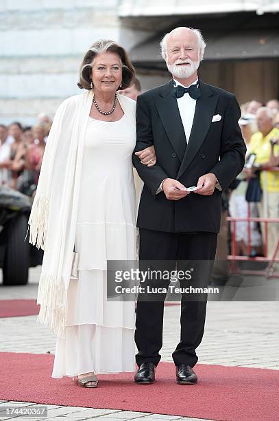 Richard Gaul and Sibylle Zehle attend the Bayreuth Festival opening on July 25, 2013 in Bayreuth, Germany.