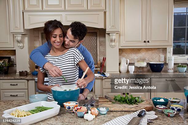 Singer Kevin Jonas and his wife Danielle Jonas are photographed in their home for Cosmopolitan Magazine on March 26, 2013 in Denville, New Jersey....